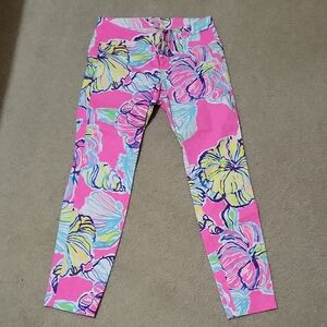 Lilly Pulitzer Pink Multicolor Floral Pants